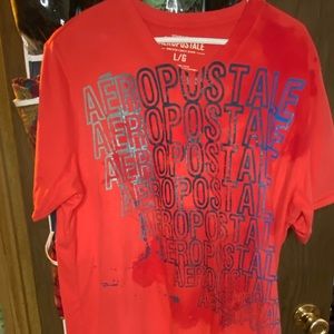 Aeropostale men’s V-neck graphic t-shirt.